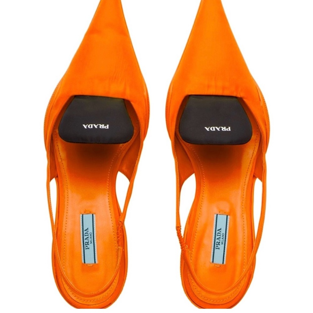 Prada Kitten Heel Slingbacks - Size 9.5